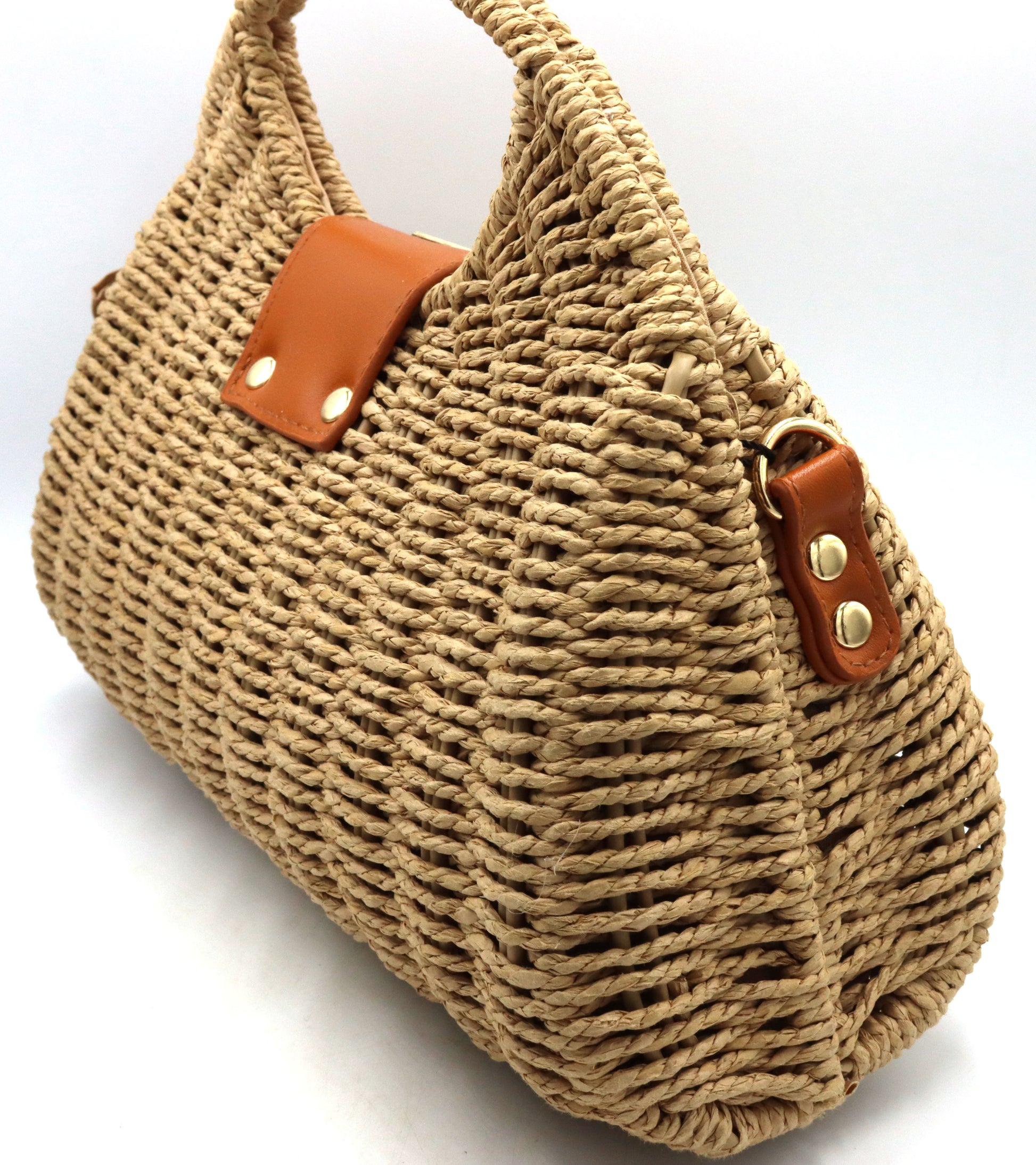 Natural summer beach tote bag