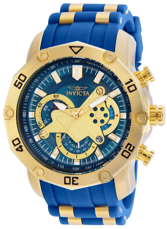 Invicta Men's Pro Diver Quartz 3 Hand Blue Dial Watch