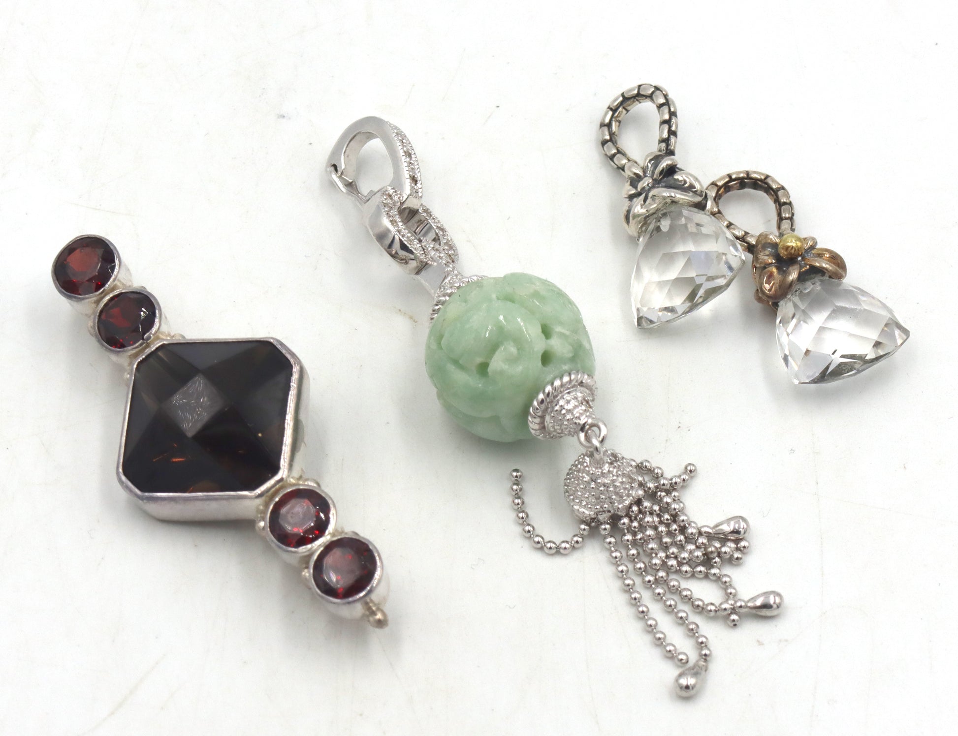 Group lot of Vintage 925 sterling silver pendants