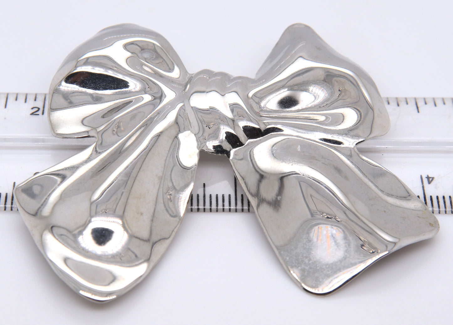 925 Sterling Silver Bow Pin Brooch