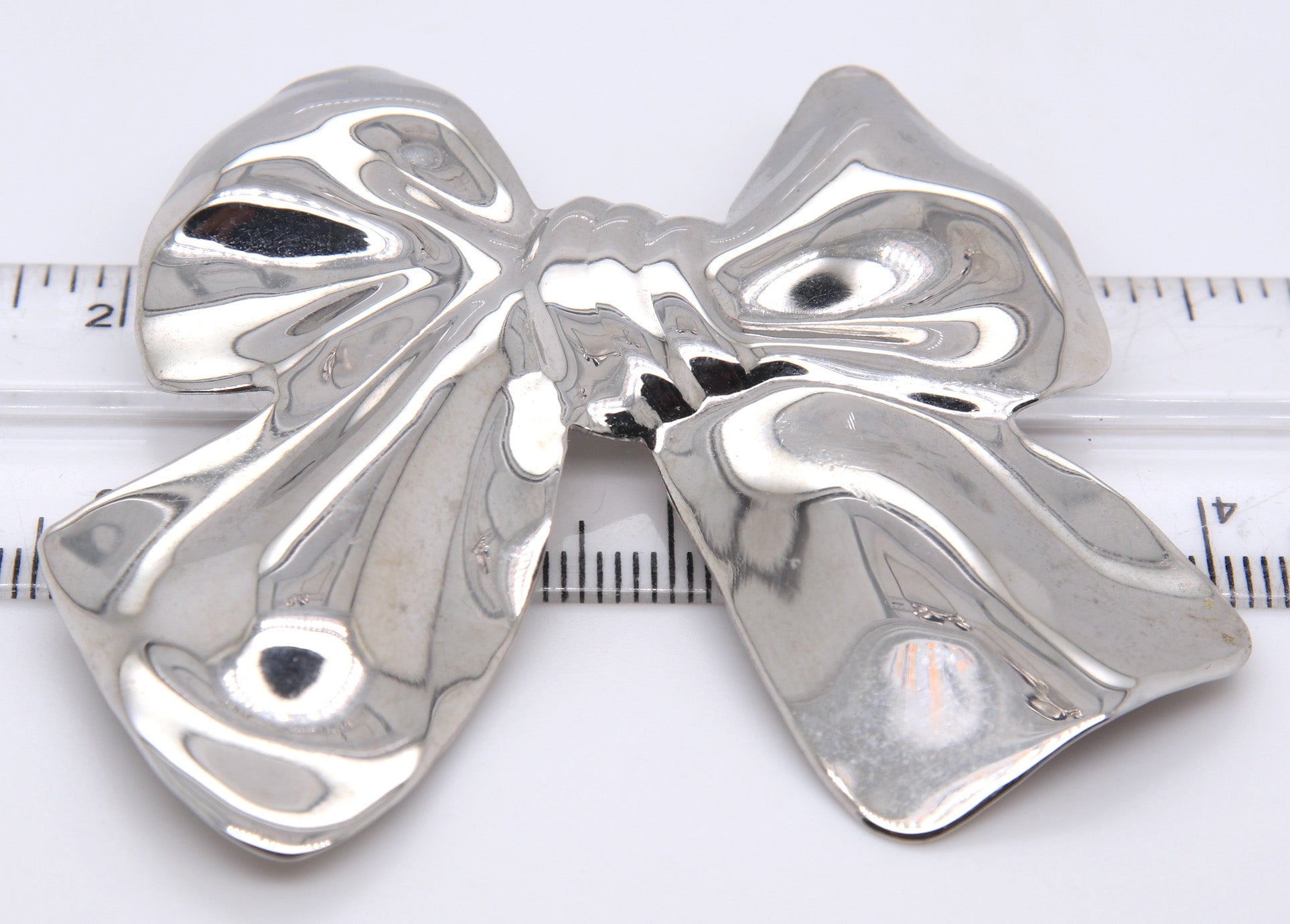 925 Sterling Silver Bow Pin Brooch