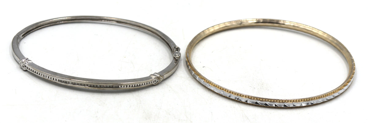 Group lot of Vintage 925 sterling silver bangles