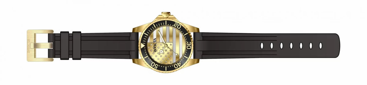 Invicta Men's Pro Diver Quartz PC21S Gold, Silver Dial Watch