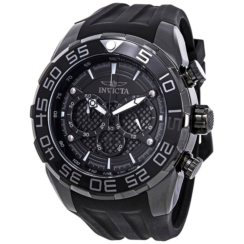 Invicta Speedway Black Dial Chronograph GMT Men's Watch