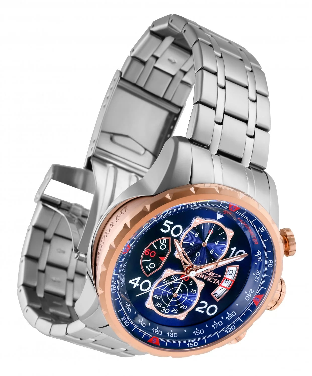 Invicta Men's Aviator  Quartz Chronograph Blue Dial Watch