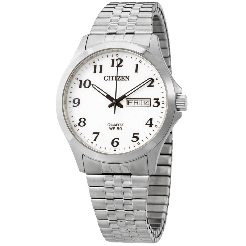 Citizen Quartz White Dial Stainless Steel Men’s Watch