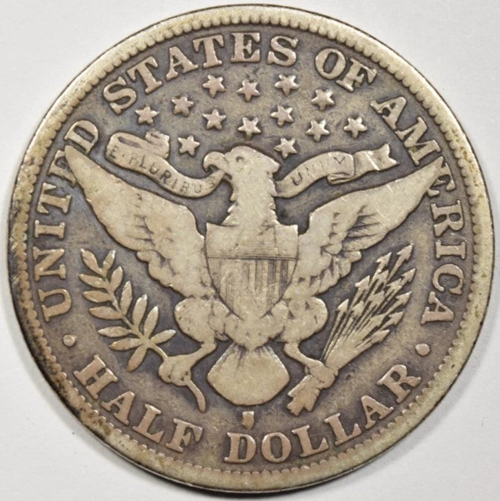1894 Barber Half Dollar 50C Circulated Example