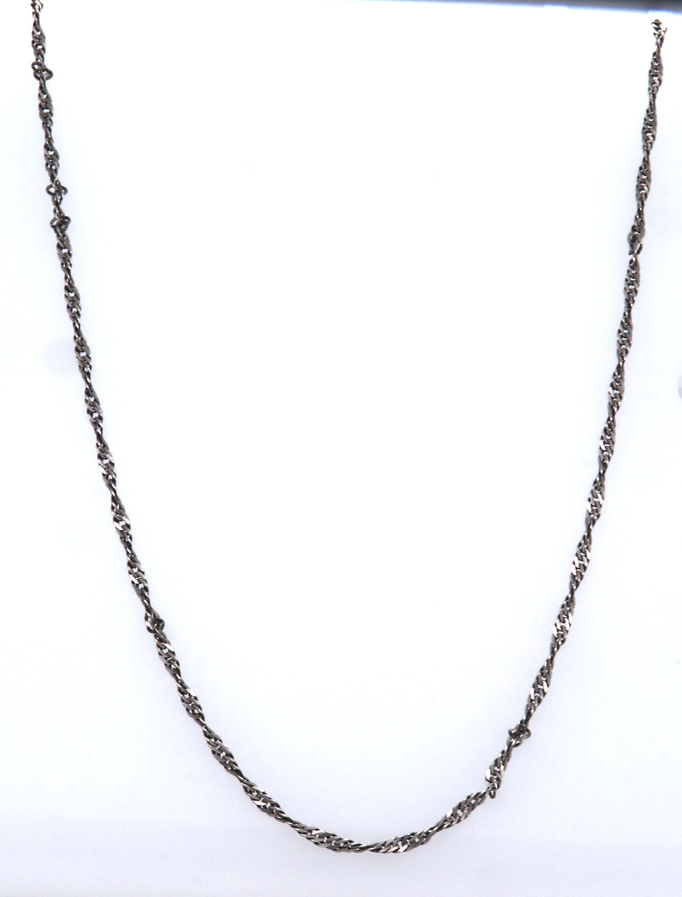 Vintage Sterling Silver Rope Chain Necklace