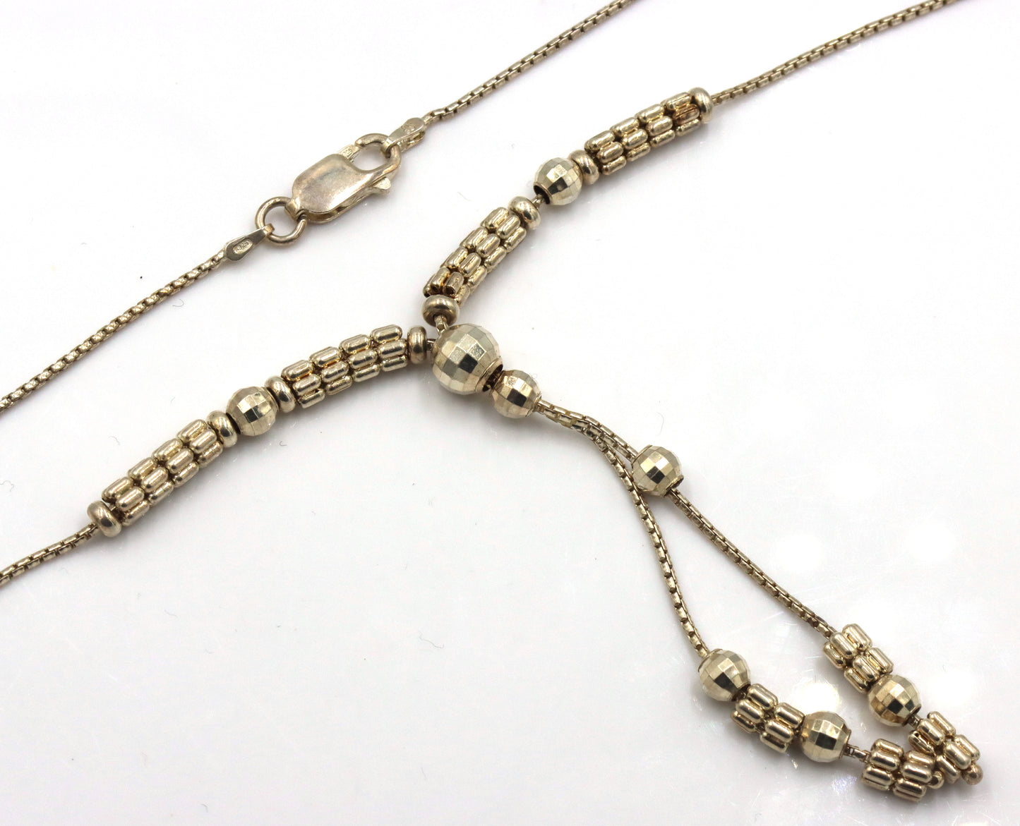 Lot of 2 Vintage 925 sterling silver necklaces