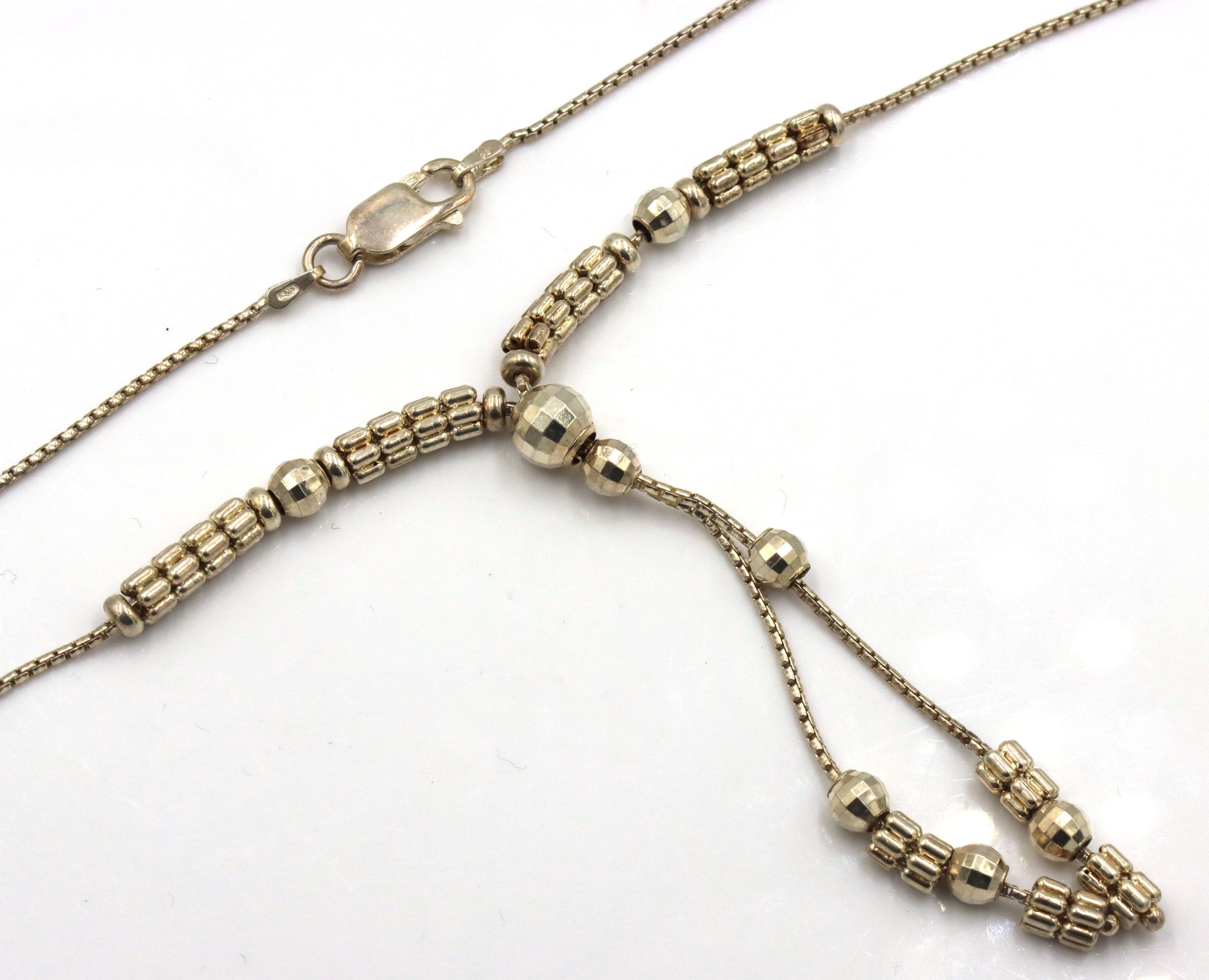 Lot of 2 Vintage 925 sterling silver necklaces