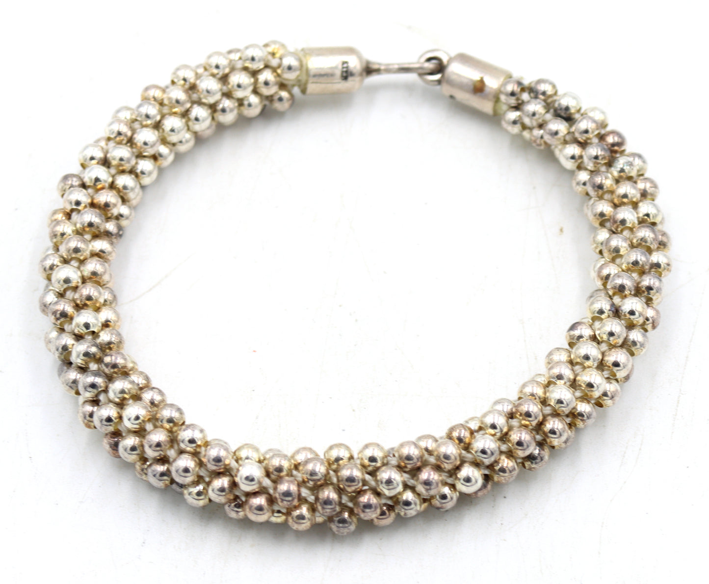 Set of Vintage 925 sterling silver necklace and matching bracelet