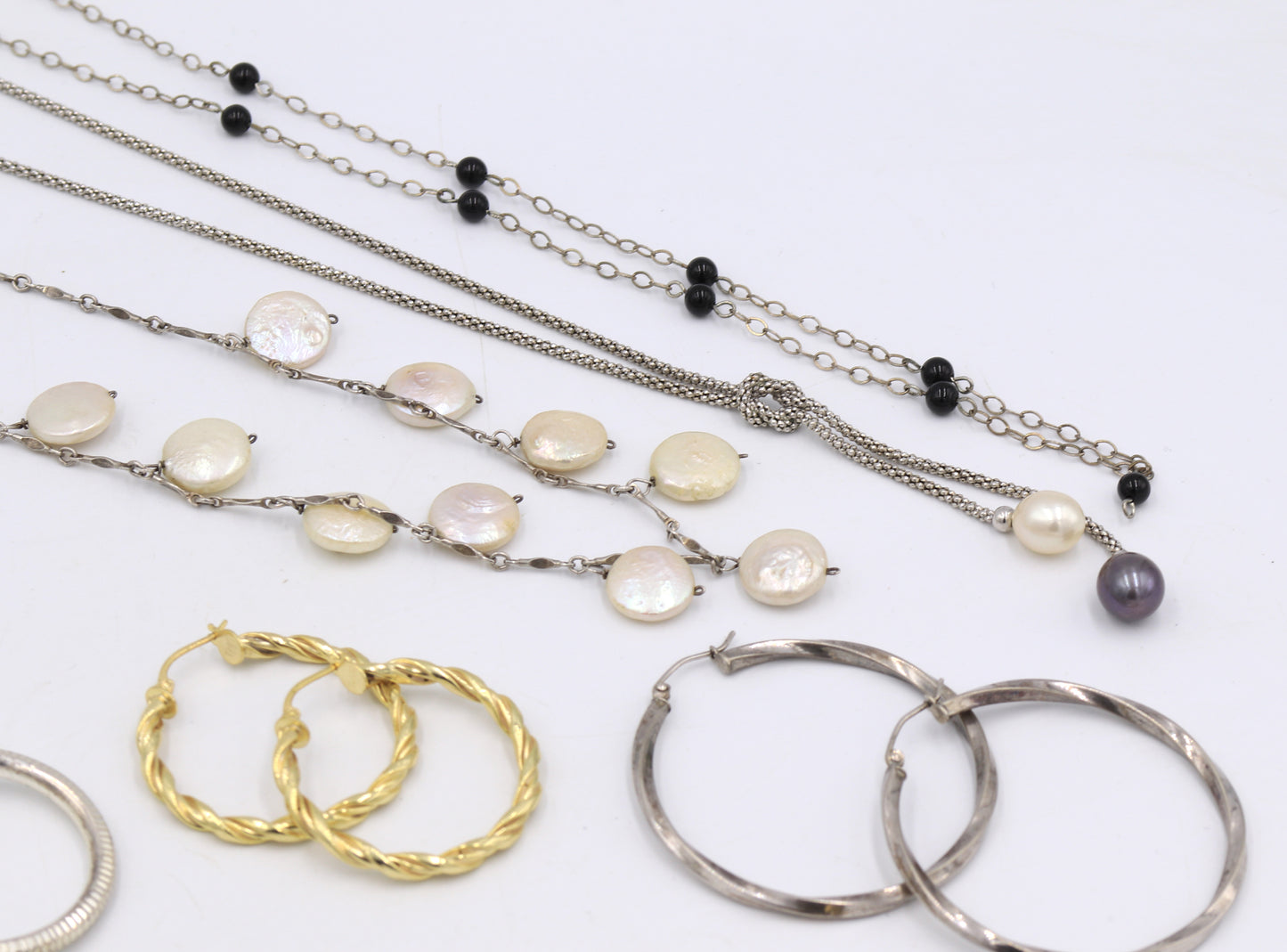 Group lot of vintage 925 sterling silver jewelry