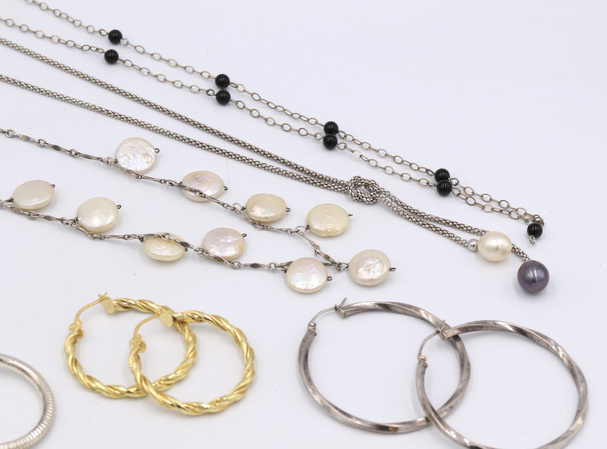Group lot of vintage 925 sterling silver jewelry