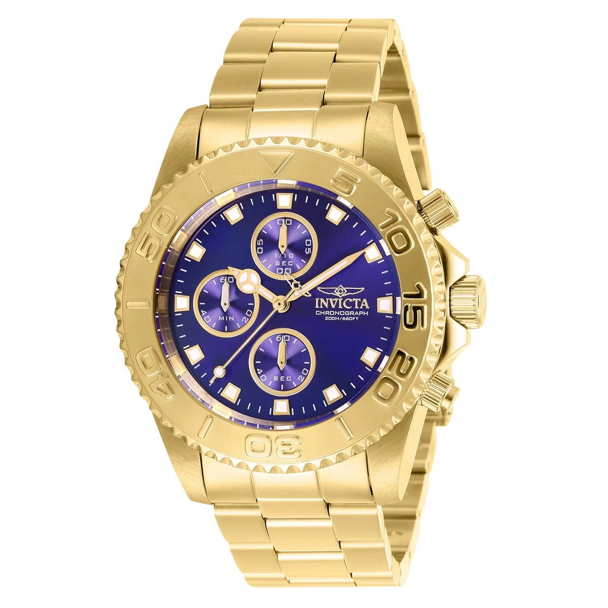 Invicta Men's Pro Diver Atlanta Falcons Quartz Multifunction Blue Dial Watch