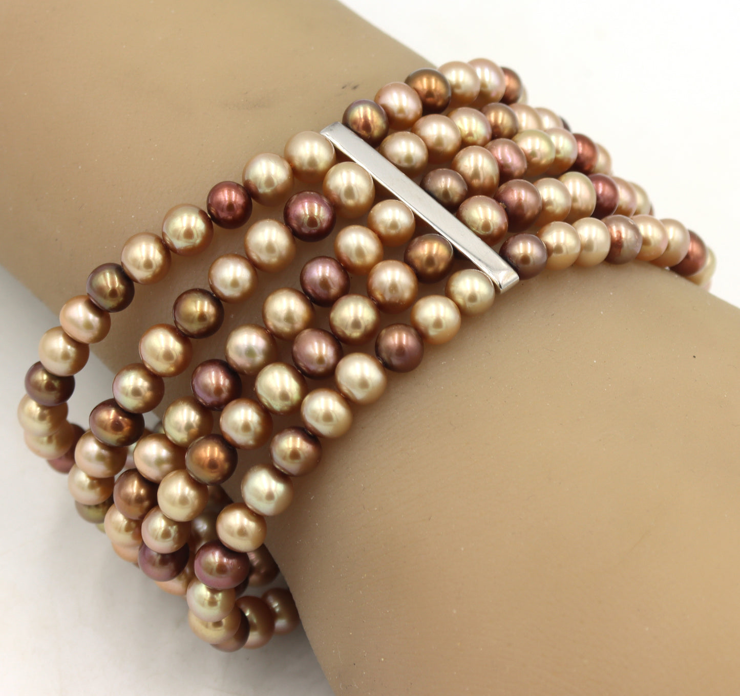 Honora pearl multi strand bangle