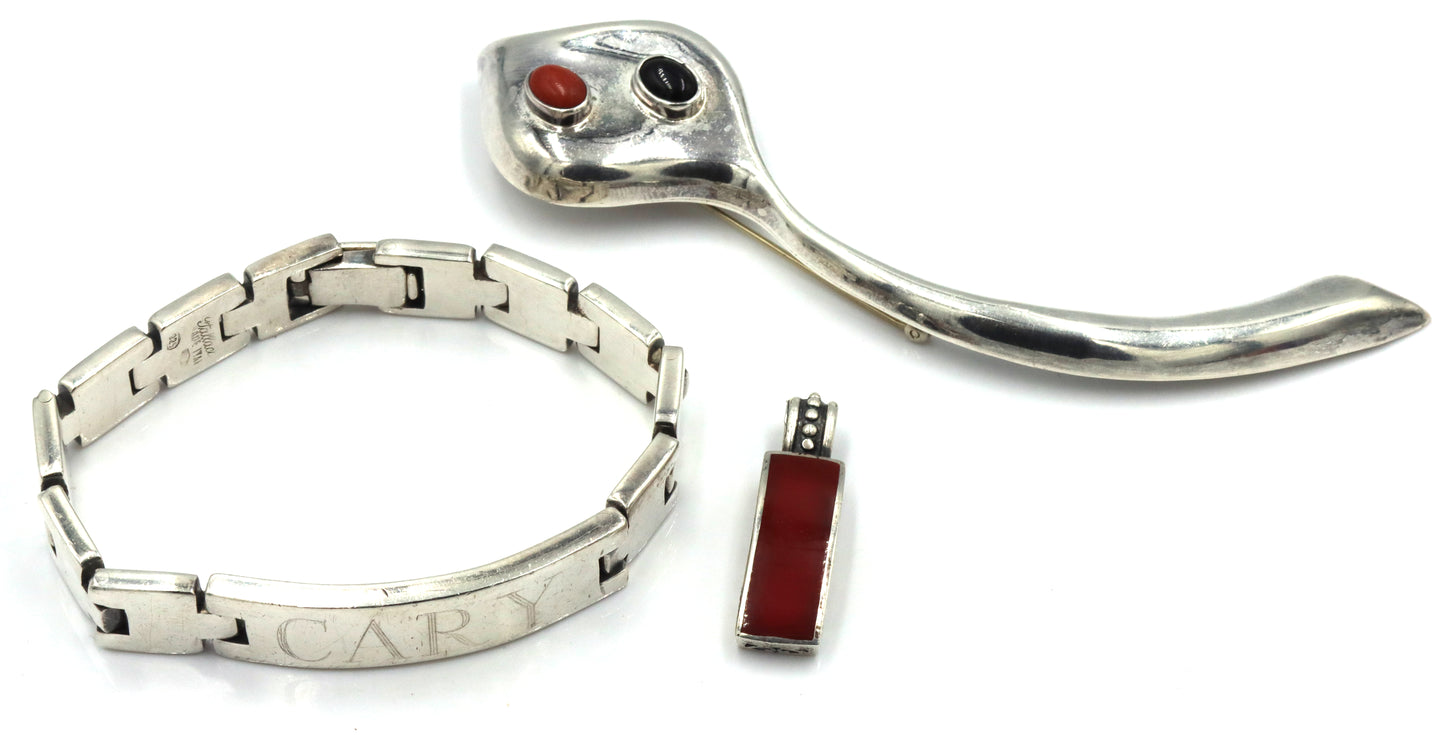 Group lot of Vintage 925 sterling silver mis jewelry