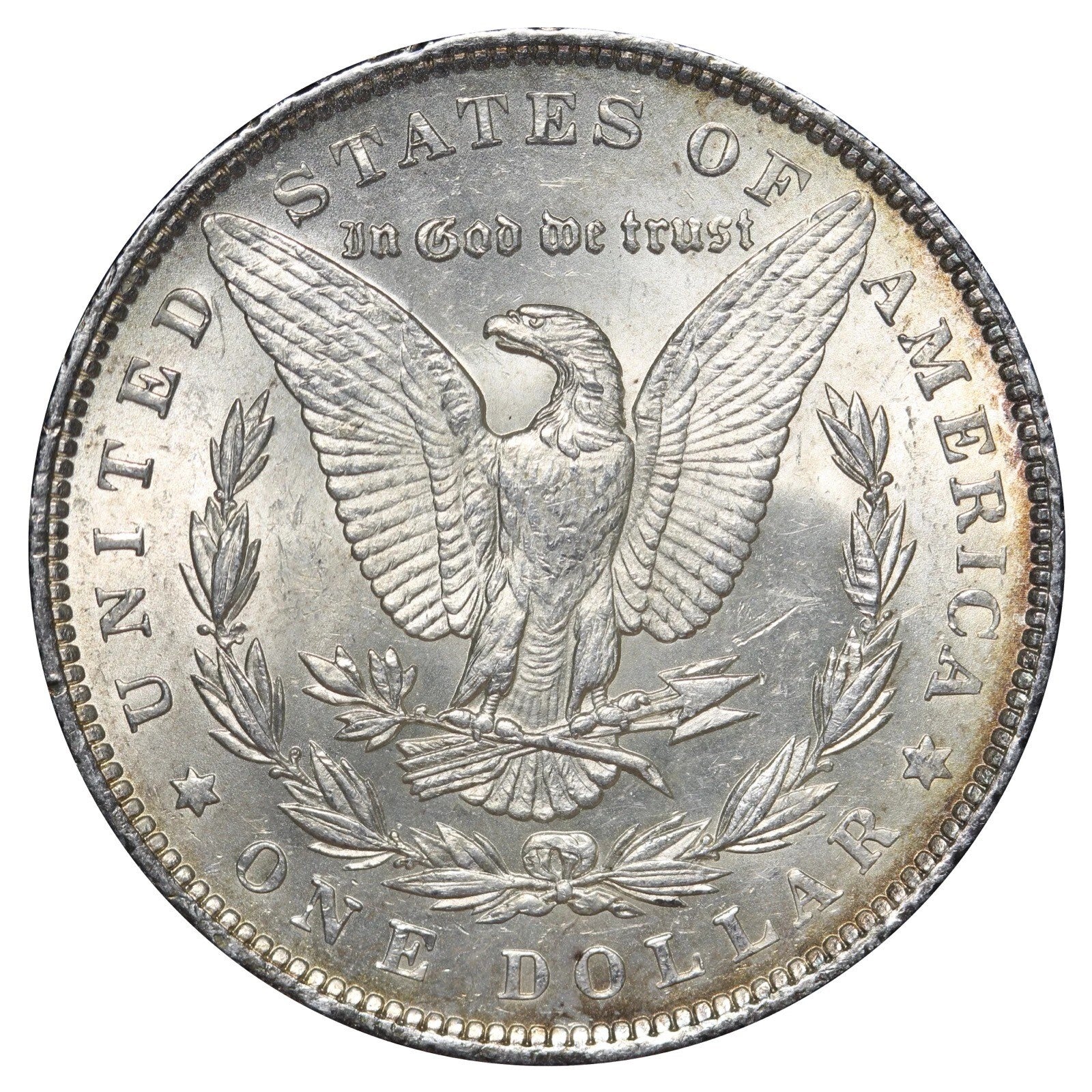 1890 Morgan Silver Dollar $1 Brilliant Uncirculated Appearance Strong Luster 90% Silver U.S. Coin