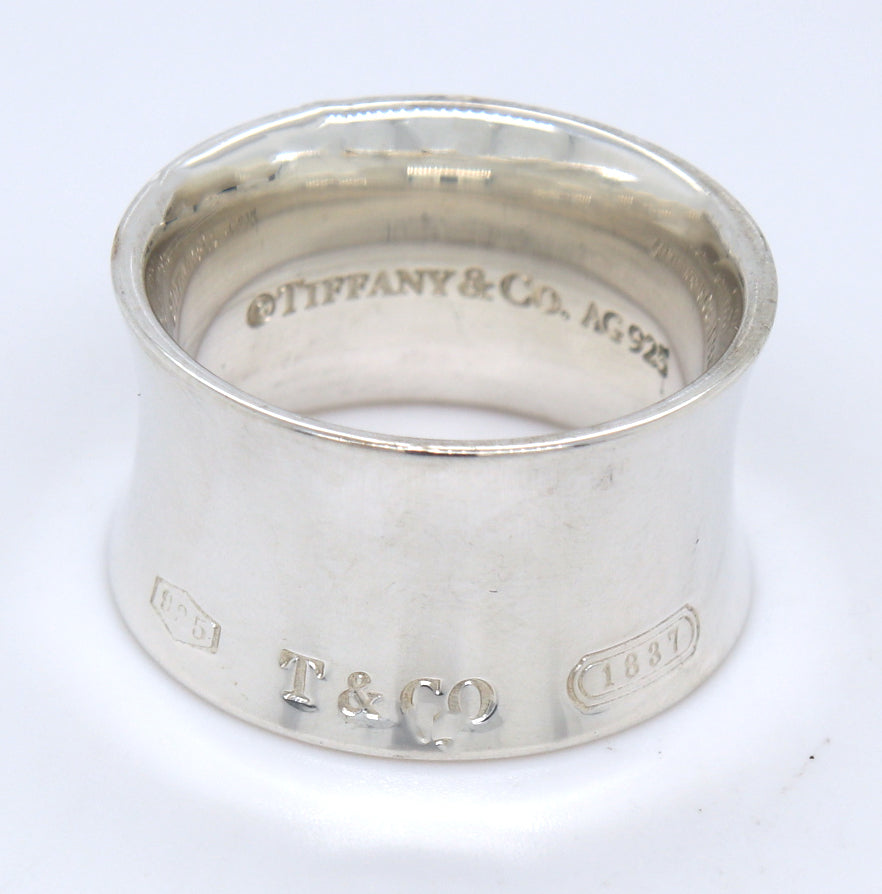 Tiffany & Co wide 1837 ring