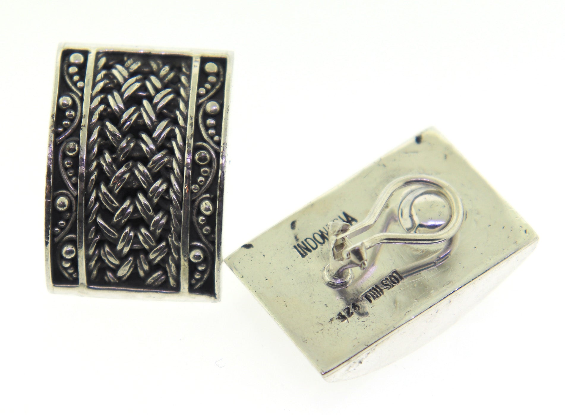 Vintage Sterling Silver Signed earrings