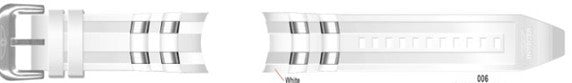 SCUBA BAND PU WHITE SS (20290)