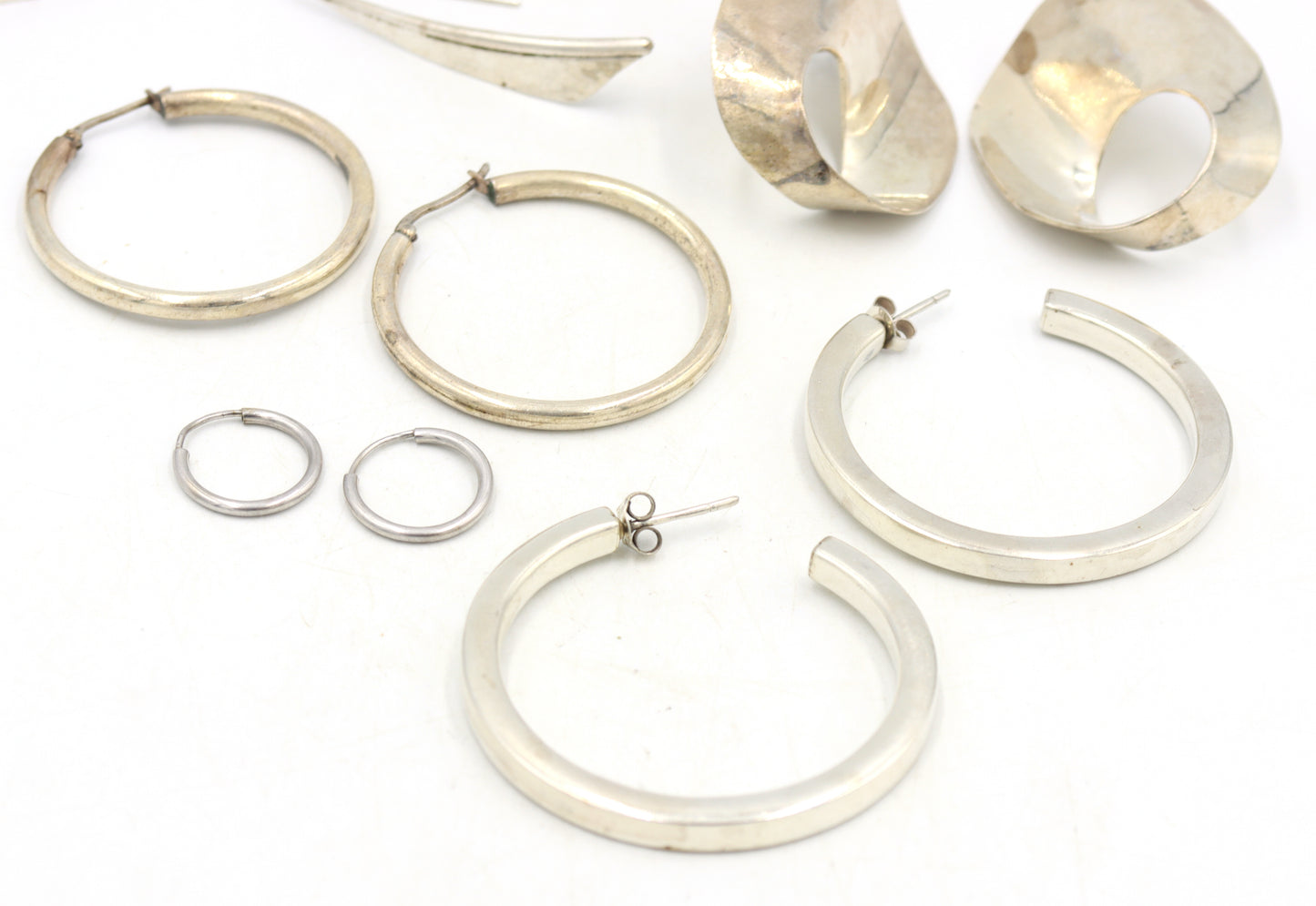 Group lot of Vintage 925 sterling silver earrings