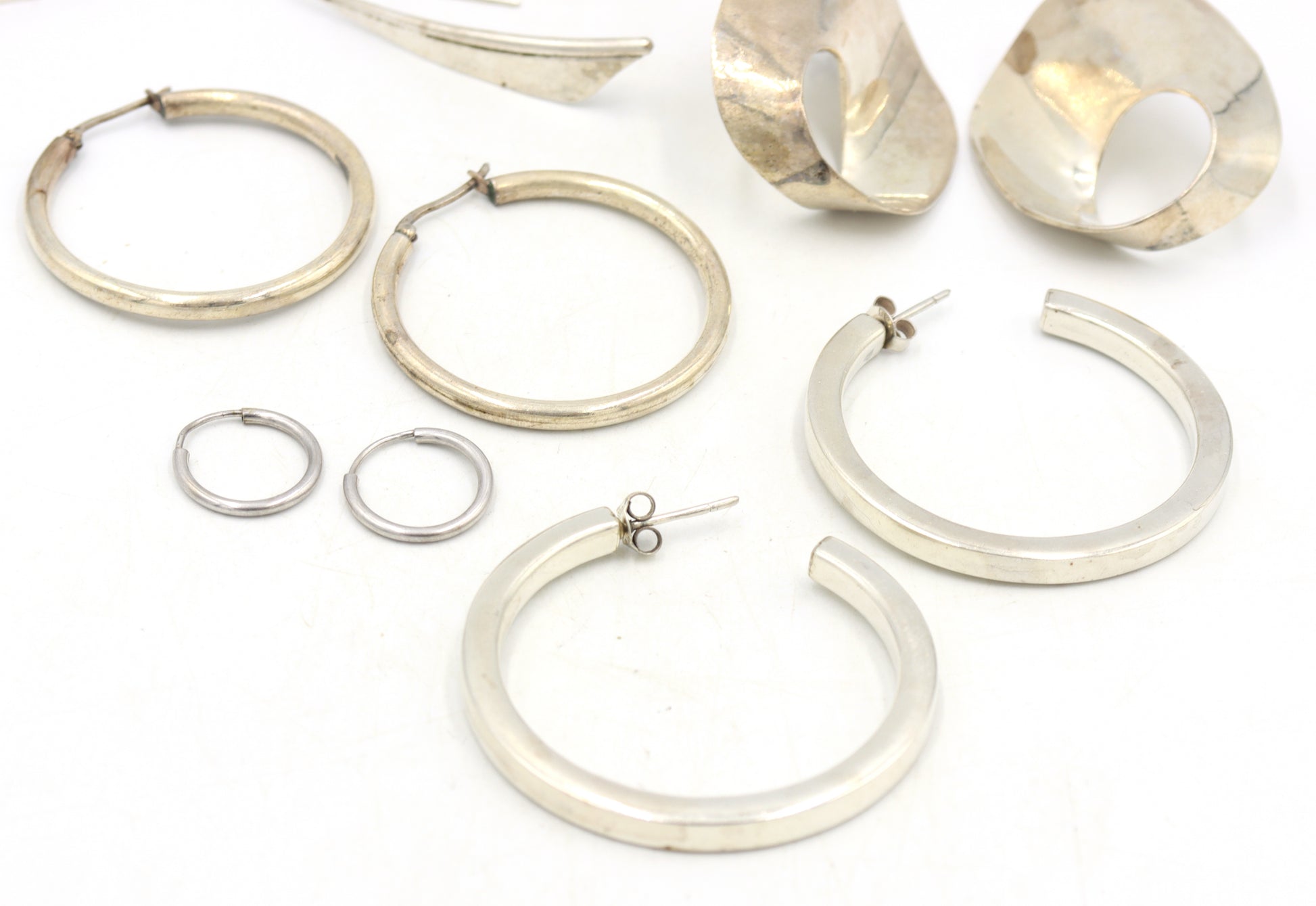 Group lot of Vintage 925 sterling silver earrings