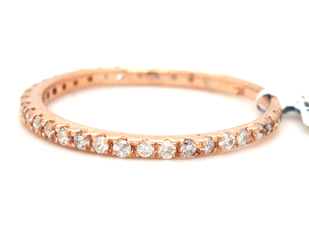 14kt Rose gold 0.37ctw diamond band