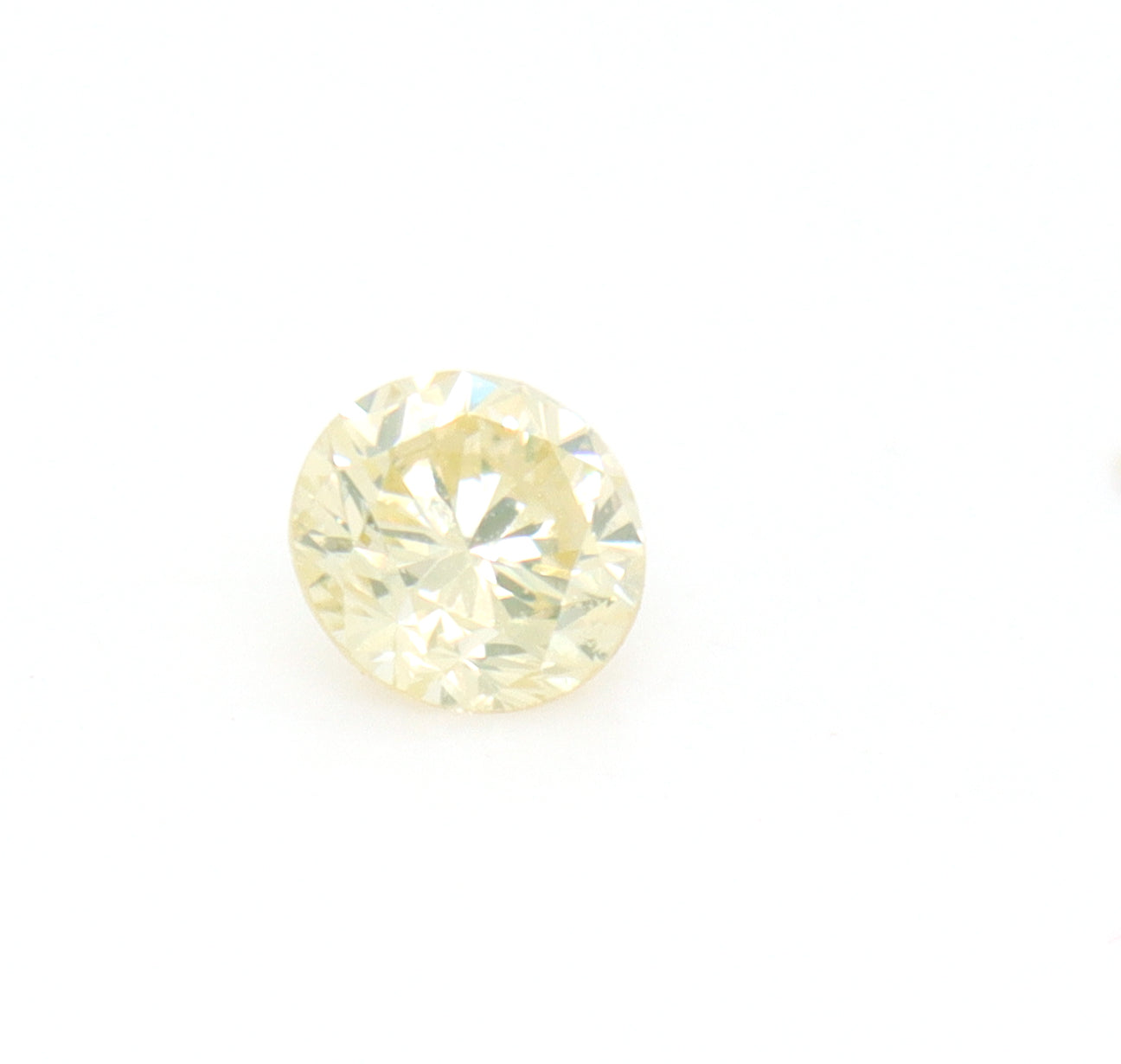 Loose diamond GIA Certified 0.20ctw round brilliant cut fancy yellow