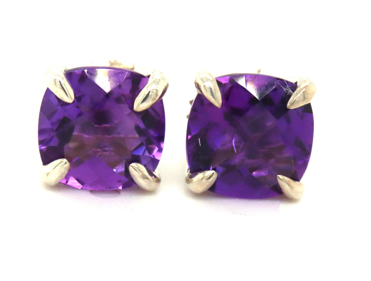 Tiffany & Co amethyst sparkler stud earrings