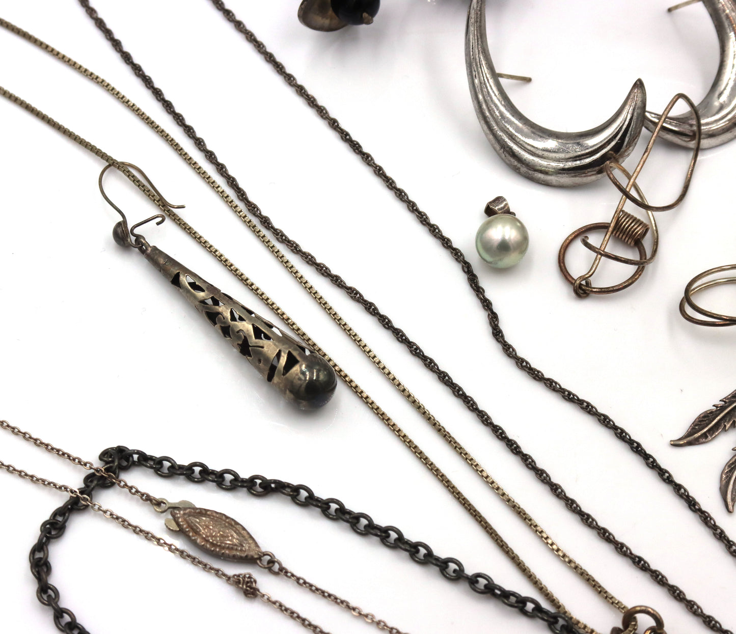 Big group lot of vintage 925 sterling silver mixed jewelry