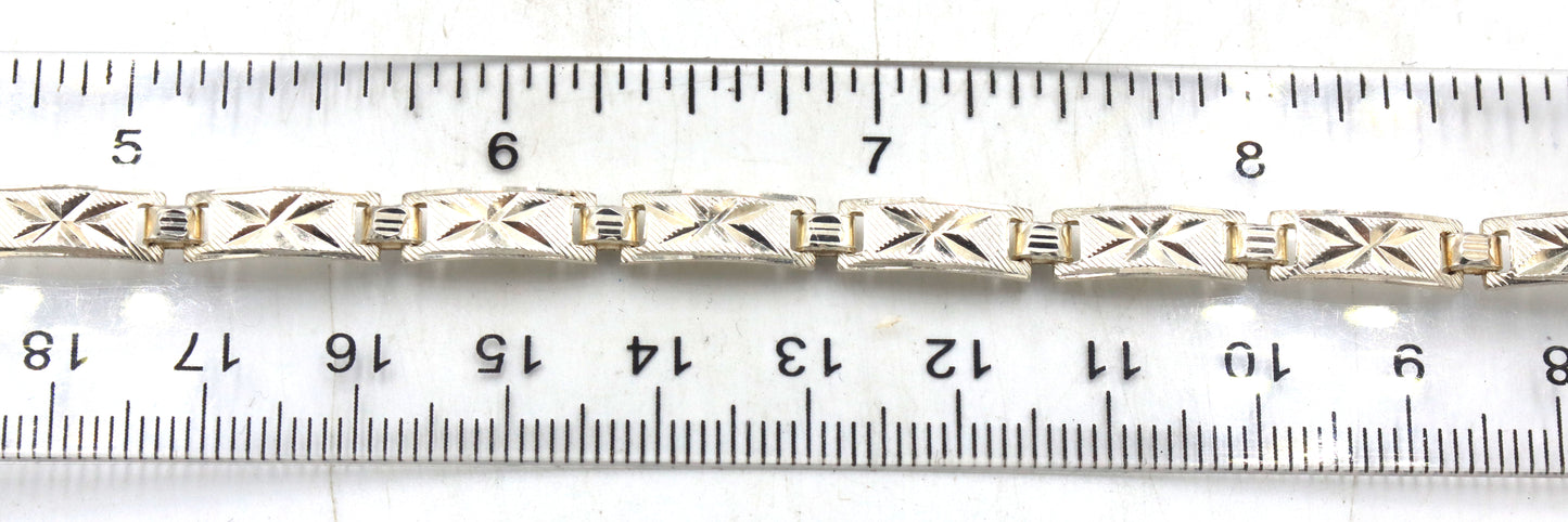 Group of 4 vintage 925 sterling silver bracelets