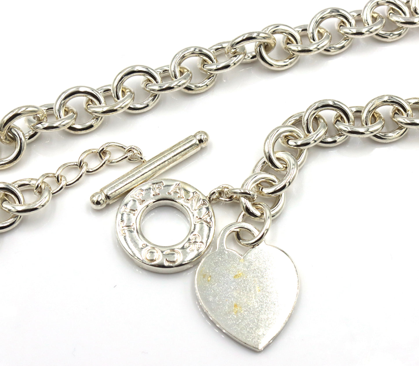 Tiffany & Co heart taggle necklace