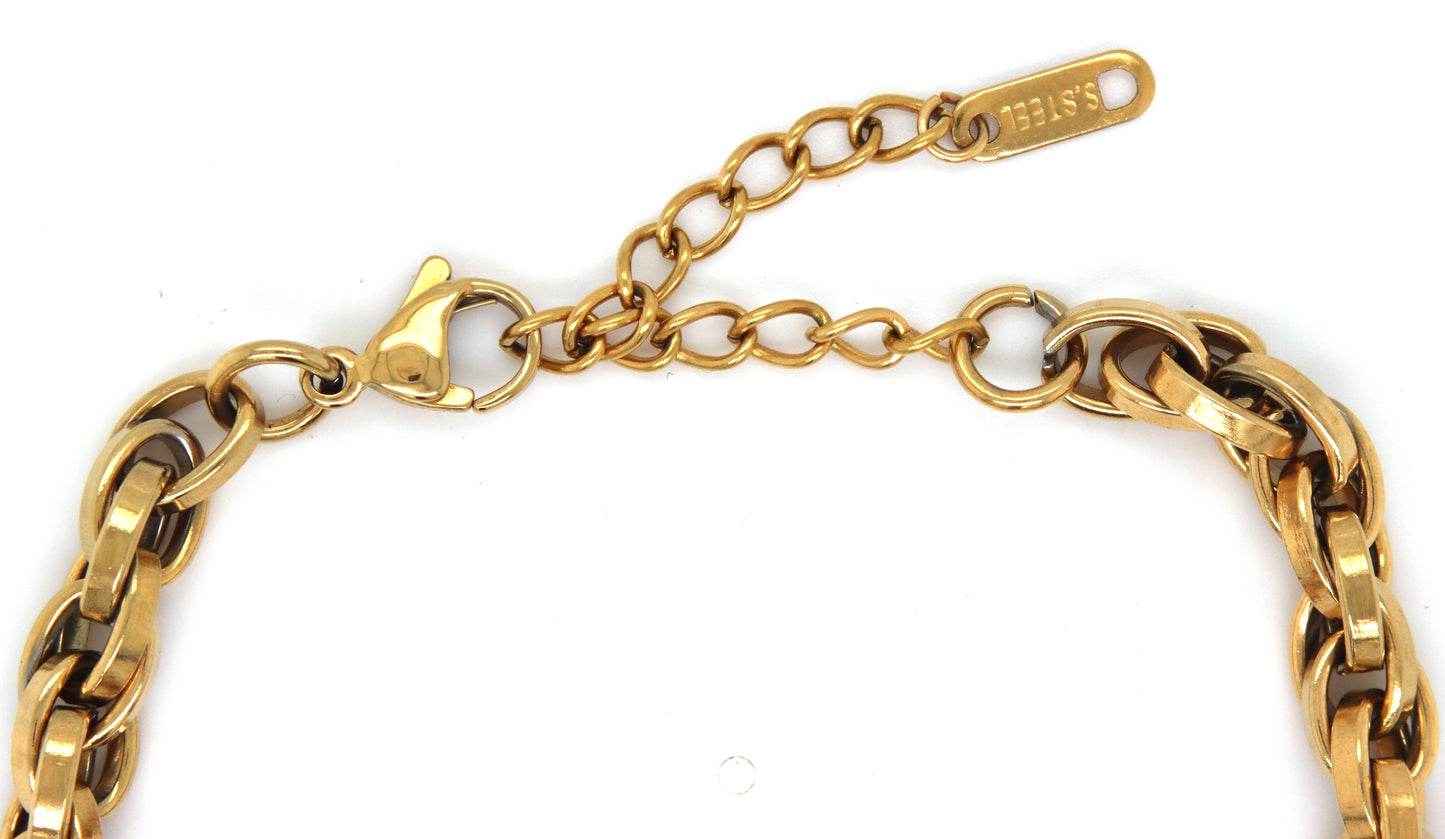 Stainless steel adjustable bracelet
