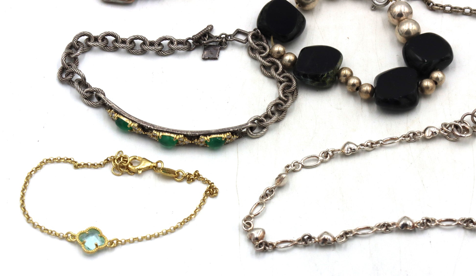 Group lot of Vintage 925 sterling silver bracelets