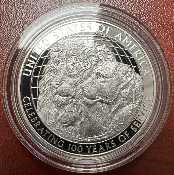 2017 Lion Clubs US Mint International Centennial Silver Dollars