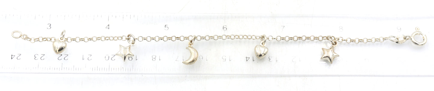 Group lot of 10 vintage 925 sterling silver bracelets