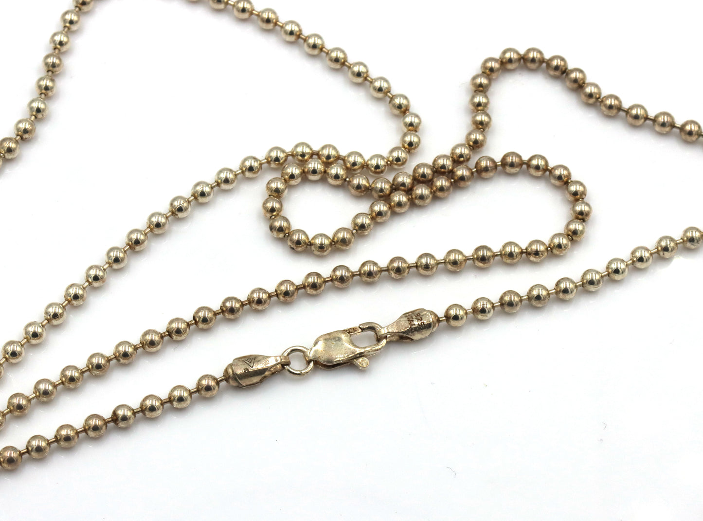 Group lot of 2 vintage 925 sterling silver chains