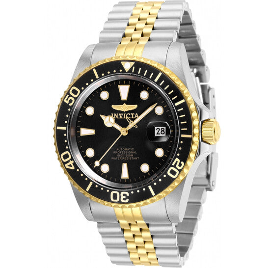 Invicta Pro Diver Automatic Black Dial Two-Tone Stainless Steel Men's Watch