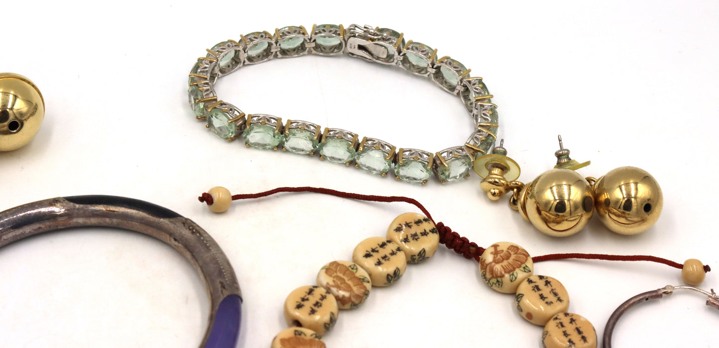 925 Sterling Silver Bulk of Jewerly