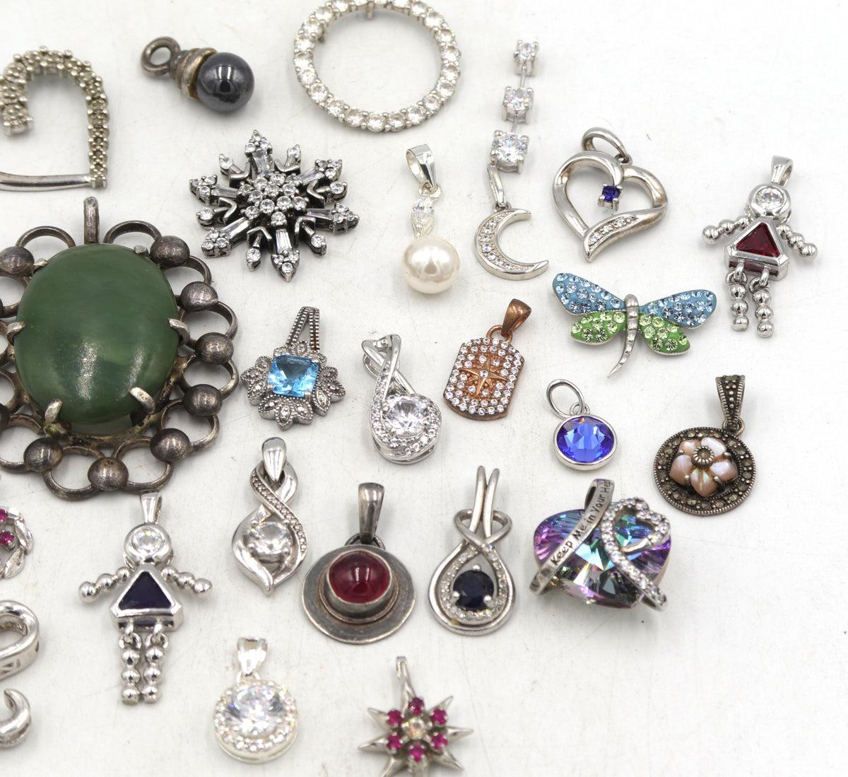Group lot of Vintage 925 sterling silver pendant
