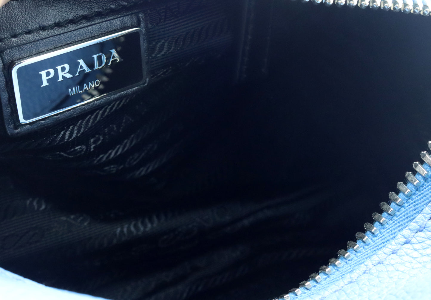 Prada Leather Wristless Bag