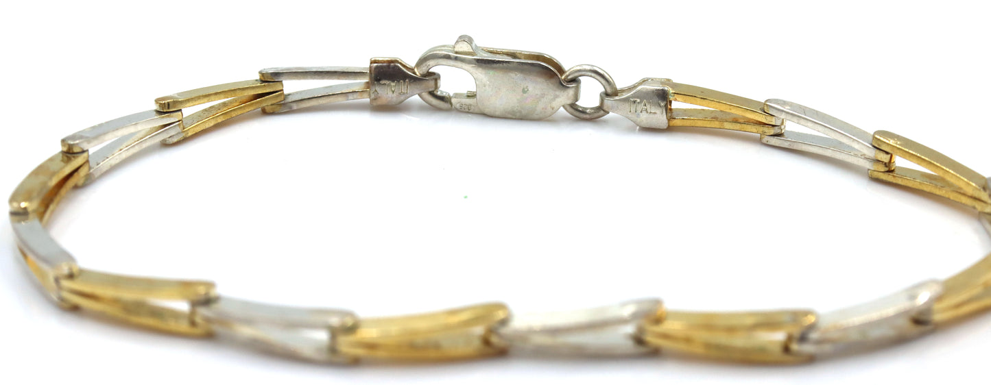 Group lot of 4 vintage 925 sterling silver bracelets