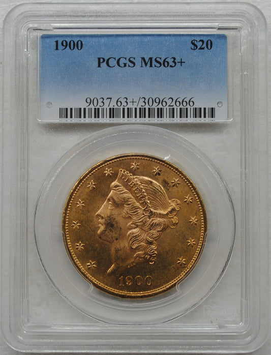 1900 $20 Liberty PCGS MS63+