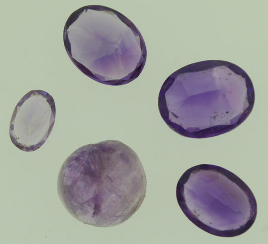 16.8 CT Natural Amethyst Loose Stone Lot – Mixed Shapes & Sizes