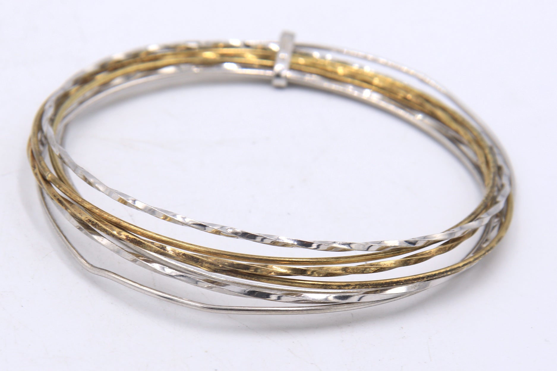Group Lot of Vintage 925 Sterling Silver Bangles