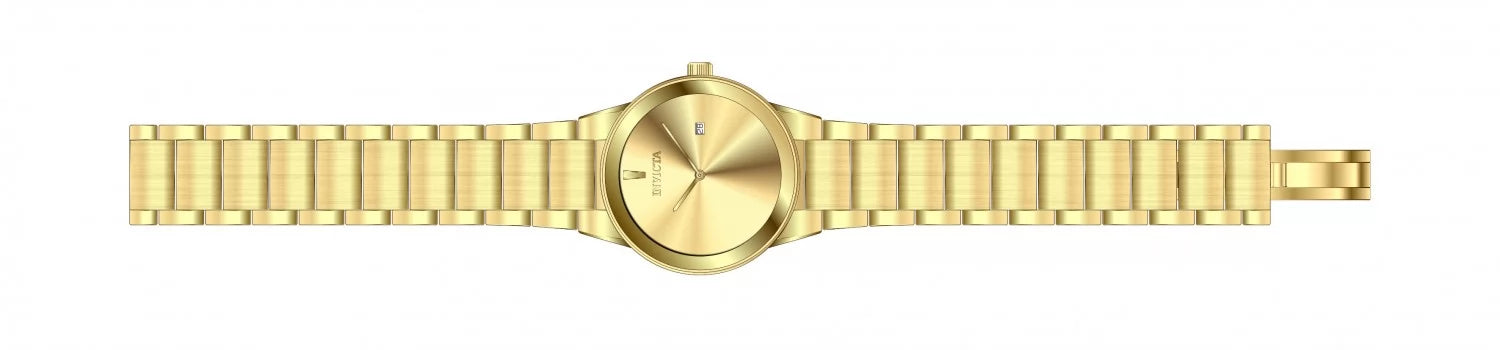 Invicta Men's Specialty Quartz 2 Hand Gold Dial Watch