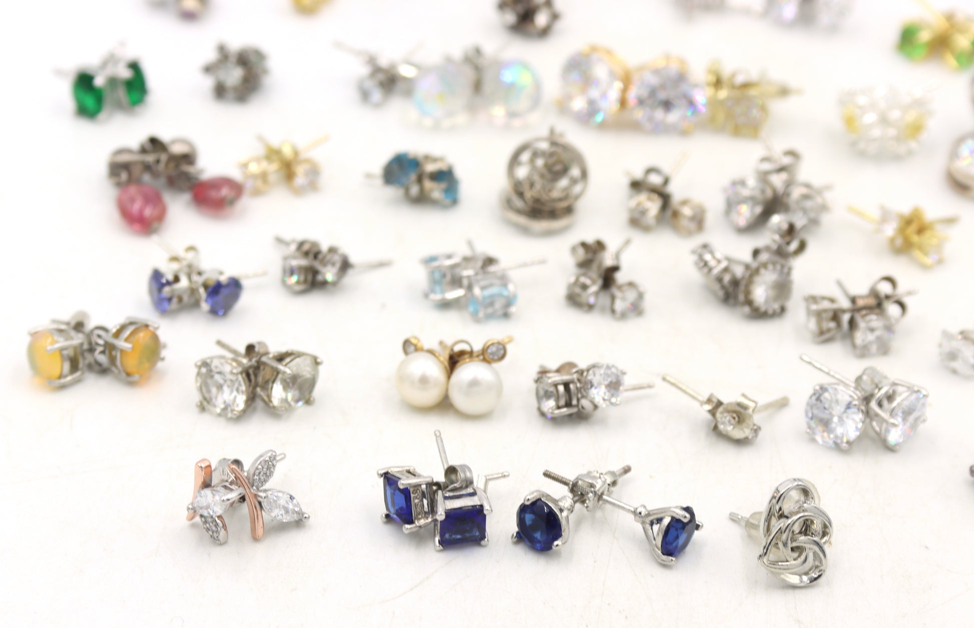 Group lot of Vintage 925 sterling silver earrings