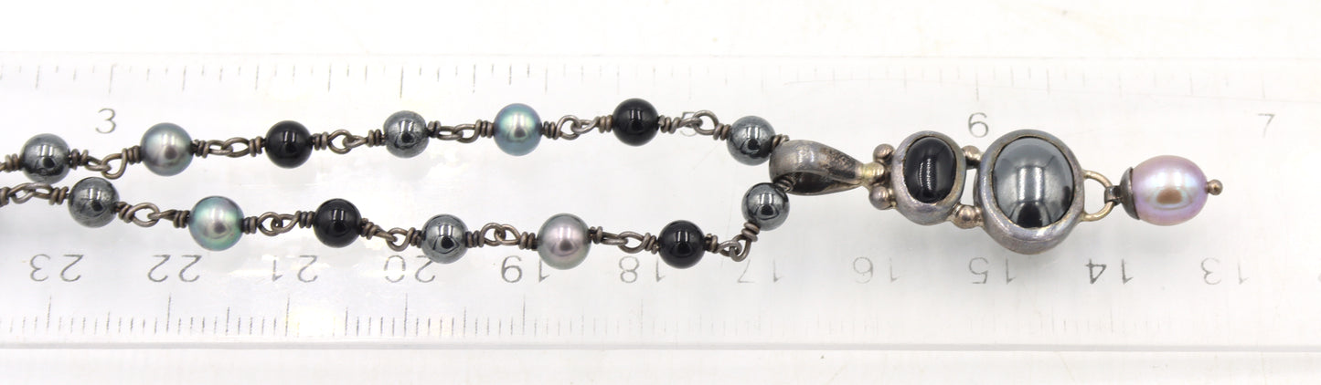 Group lot of 5 Vintage 925 sterling silver necklaces