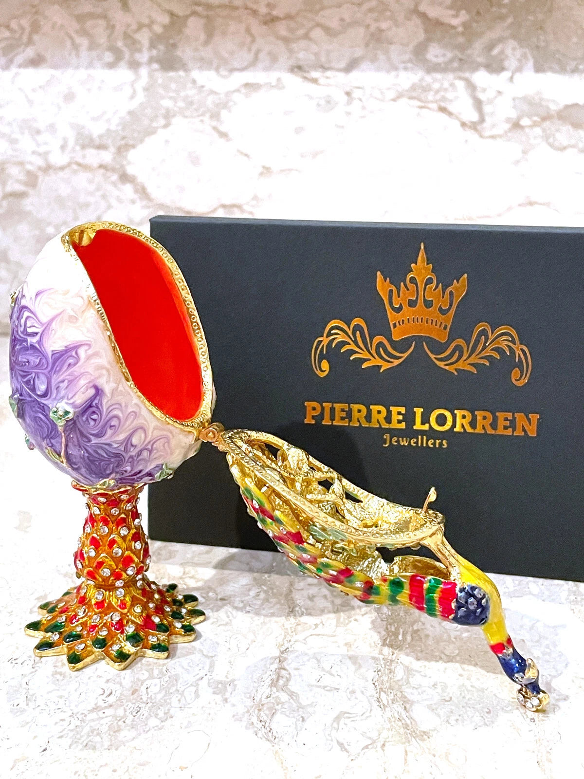 Gold Graduation Good Luck Fabergé Egg Trinket Box – Imperial Pierre Lorren