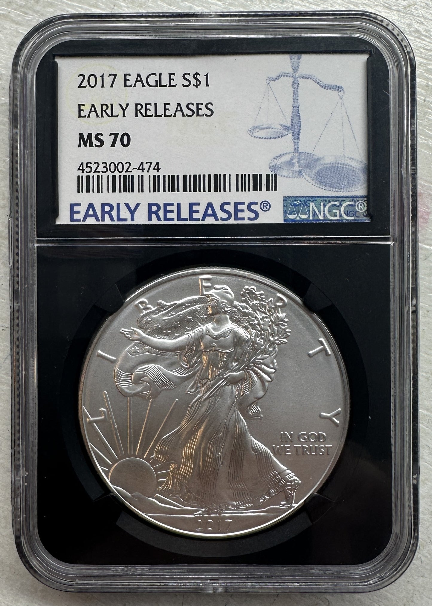 2017 American Silver Eagle $1 NGC MS70 Early Releases